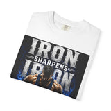 Iron Sharpens Iron Gym T-Shirt — "Iron Sharpens Iron" Motivational Workout Tee thumbnail 6