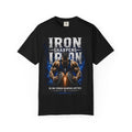 Iron Sharpens Iron Gym T-Shirt — "Iron Sharpens Iron" Motivational Workout Tee