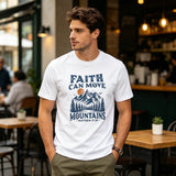 Faith Can Move Mountains Matthew Christian Graphic T-Shirt thumbnail 1