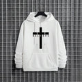 Jesus Cross Printed Men Hoodies
