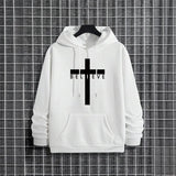 Jesus Cross Printed Men Hoodies thumbnail 4