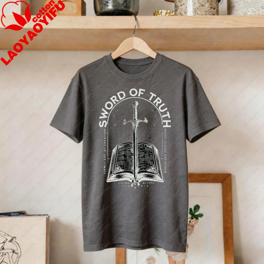 Sword of Truth King Jesus Scripture Tee Shirt