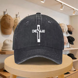 A Men'S Baseball Cap Featuring a Cross Design thumbnail 6