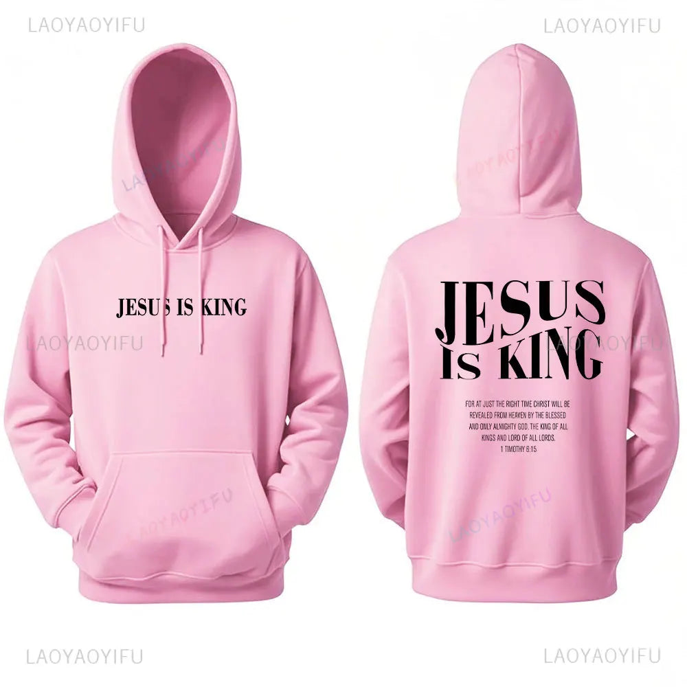 Jesus Is King Sweatshirt Jesus Women Long Seleeve Hoodie