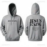 Jesus Is King Sweatshirt Jesus Women Long Seleeve Hoodie thumbnail 8