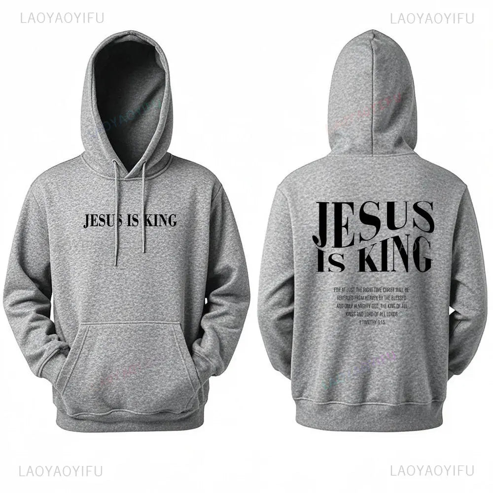 Jesus Is King Sweatshirt Jesus Women Long Seleeve Hoodie