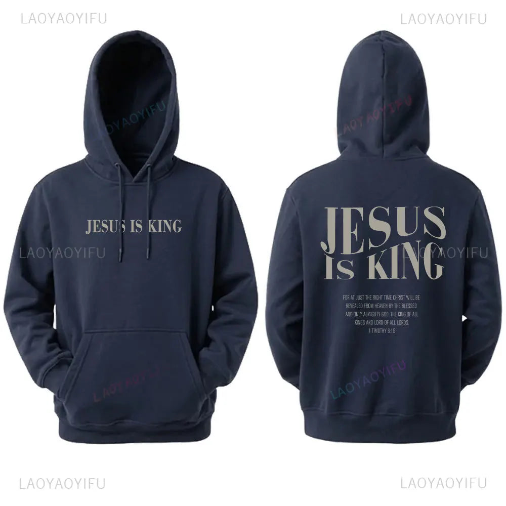 Jesus Is King Sweatshirt Jesus Women Long Seleeve Hoodie