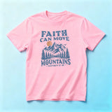 Faith Can Move Mountains Matthew Christian Graphic T-Shirt thumbnail 8
