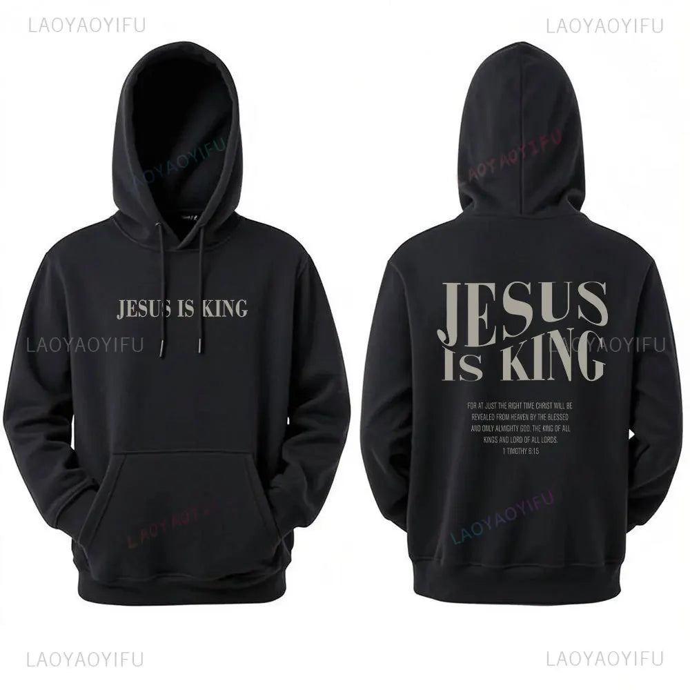 Jesus Is King Sweatshirt Jesus Women Long Seleeve Hoodie