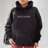Jesus Is King Sweatshirt Jesus Women Long Seleeve Hoodie thumbnail 4