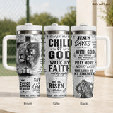 Man Of God Christian Faith Vacuum Steel Insulated Tumbler thumbnail 8