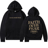 Faith Overcomes Fear - Christian Hooded Sweatshirts thumbnail 4
