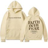 Faith Overcomes Fear - Christian Hooded Sweatshirts thumbnail 3