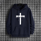Jesus Cross Printed Men Hoodies thumbnail 5
