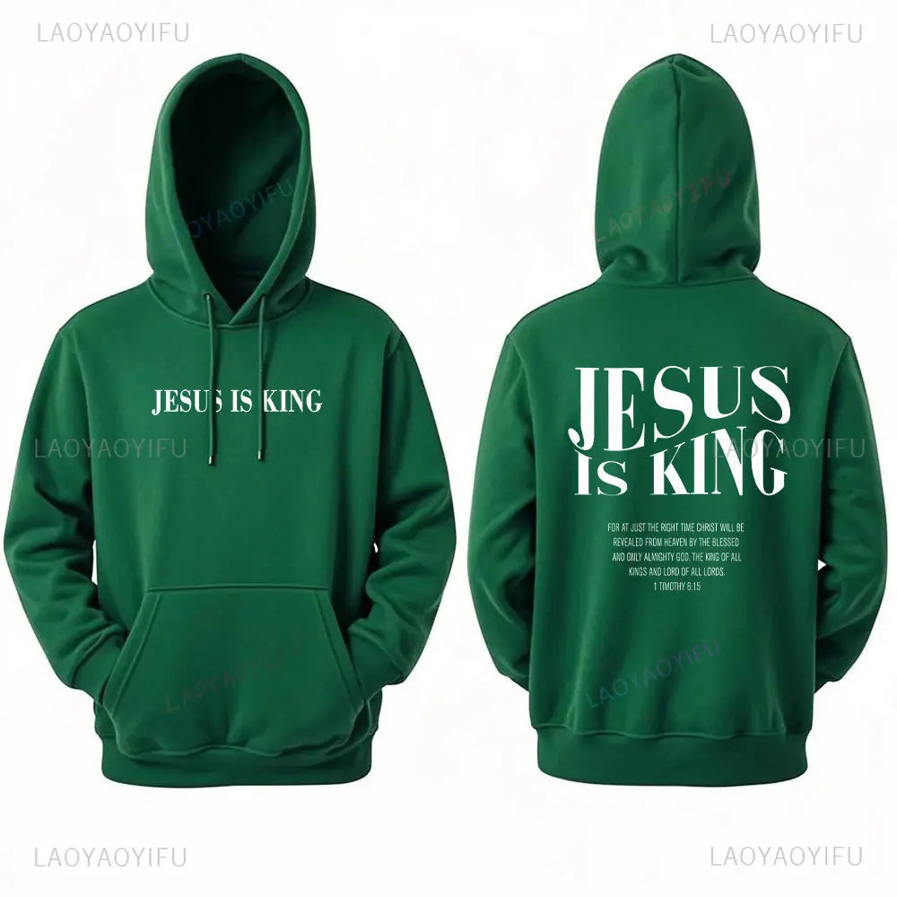 Jesus Is King Sweatshirt Jesus Women Long Seleeve Hoodie