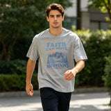 Faith Can Move Mountains Matthew Christian Graphic T-Shirt thumbnail 2