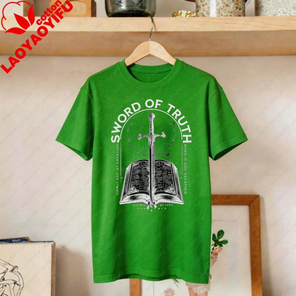 Sword of Truth King Jesus Scripture Tee Shirt