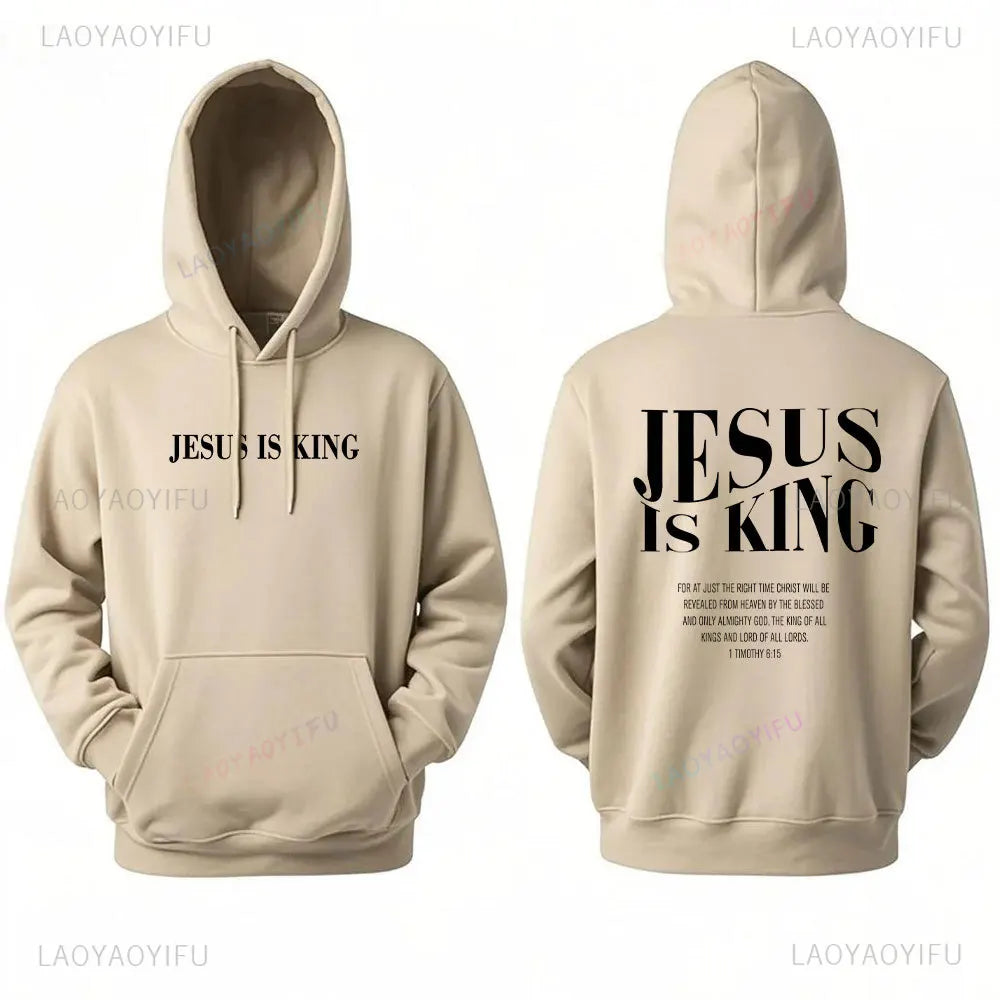 Jesus Is King Sweatshirt Jesus Women Long Seleeve Hoodie