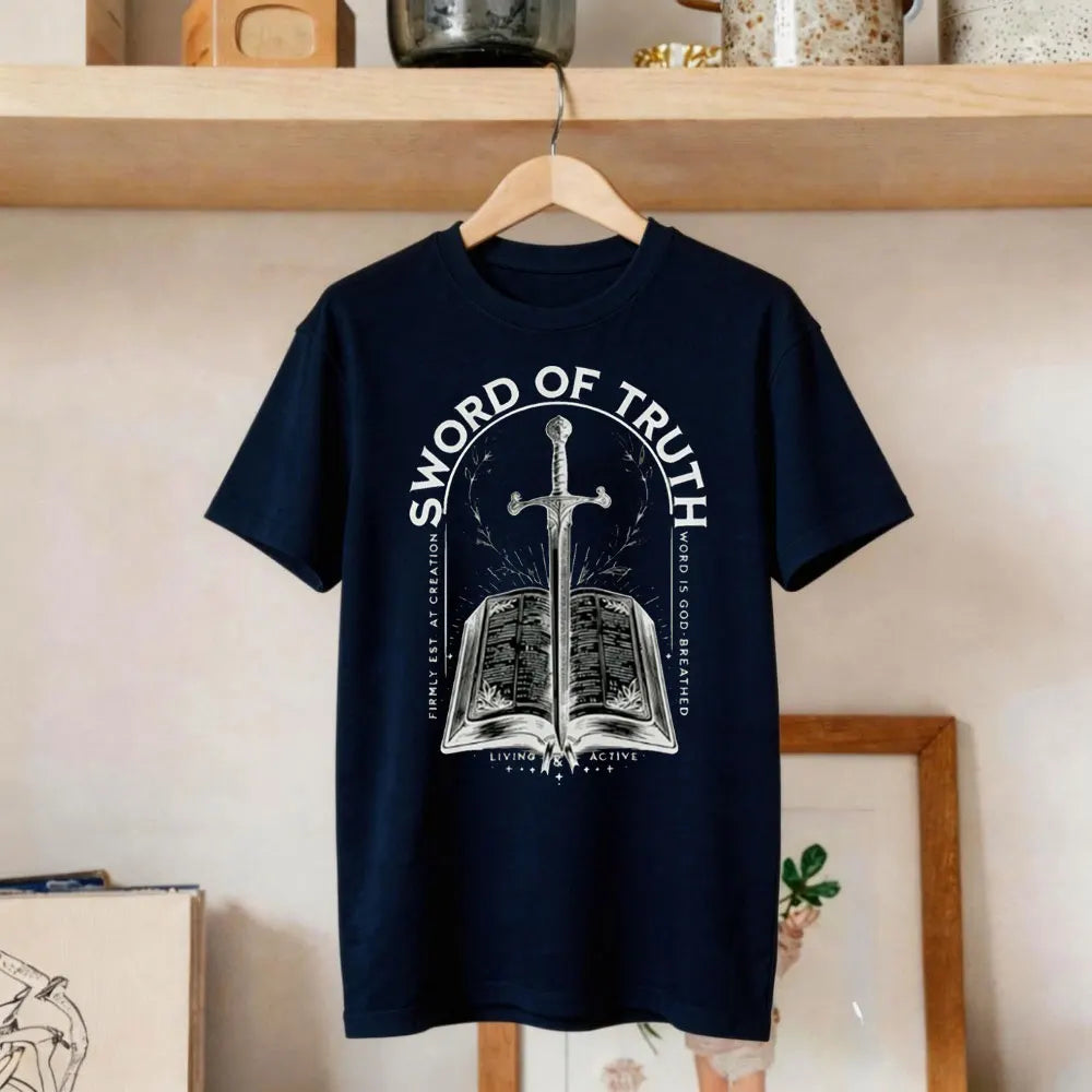 Sword of Truth King Jesus Scripture Tee Shirt
