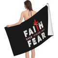 Faith Over Fear Workout Towel